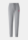 Canada Goose Muskoka Logo Cotton Jogging Bottoms In Stone Heather