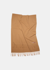 Acne Studios Dark Camel Wool Scarf