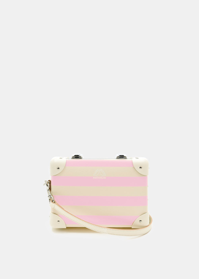 Globe-trotter Pink Stripe Riviera Miniature Case Bag In One-size