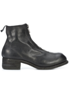 Guidi Soft Horse Full Grain Front Zip Boots In Black