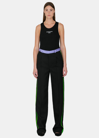 Haider Ackermann Black Pleats Trousers