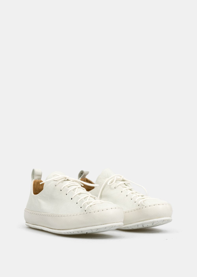 M.a+ Double Fold Sneakers In White
