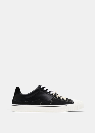 Maison Margiela Evolution Trainers In Leather In Black