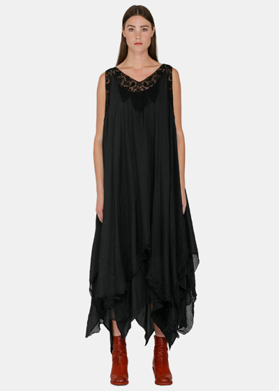 Marc Le Bihan Black Double-layered Dress