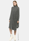 MARC LE BIHAN MARC LE BIHAN GREY OVERSIZE PLEATED DRESS