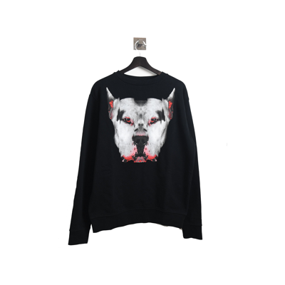 Marcelo Burlon County Of Milan Marcelo Burlon Devil Dog Printed Sweater Black In Xxl