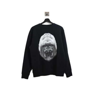 Marcelo Burlon County Of Milan Marcelo Burlon Gorilla Printed Sweater Black In Xxl