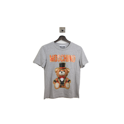 Moschino Show Bear T-shirt Grey In 54
