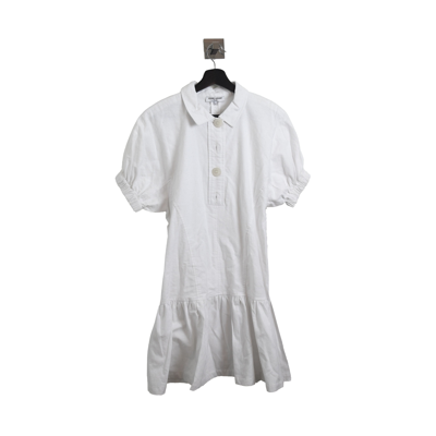 Opening Ceremony 4 Buttom Shirt Dress White In 12