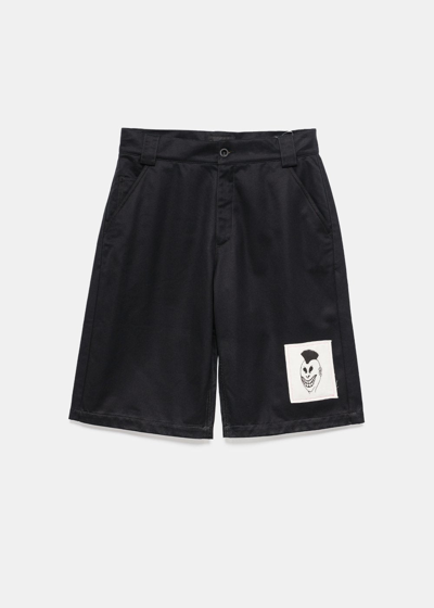 Rassvet Black Cotton Shorts