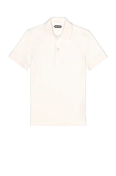 Tom Ford Toweling Polo In White