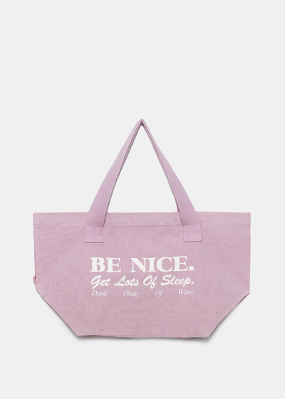 Sporty And Rich Sporty & Rich Fondant Be Nice Tote In Purple