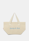 SPORTY AND RICH SPORTY & RICH NATURAL CLASSIC LOGO TOTE