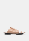 Uma Wang Open-toe Leather Sandals In Rose & Black