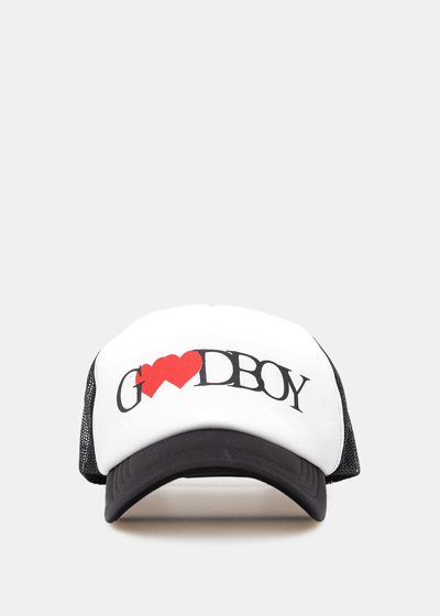 Xoxogoodboy White & Black Heart Logo Mesh Cap