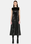 Yang Li Sequinned Midi Dress In Black