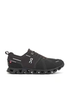 On Black Cloud 5 Waterproof Sneakers In All Black