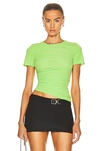 Helmut Lang Reversible Short Sleeve Tee In Lawn