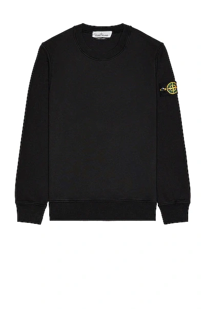 Stone Island Grey Sweatshirt With Removable Compass Logo Applied On The Sleeve In Cotton Man