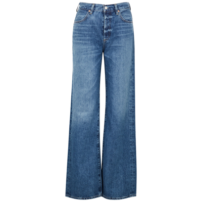 Citizens Of Humanity Annina Wide Leg Jeans In Blue