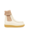Chloé Jamie Flat Sock Bootie In Cream