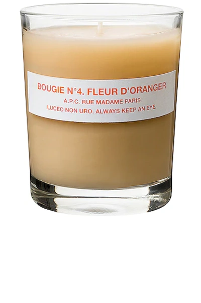 A.p.c. Bougie Parfume Candle Fleur D'oranger In N,a