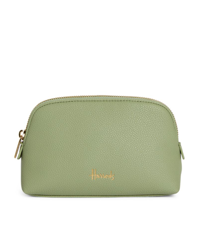 Harrods Oxford Cosmetic Bag In Green