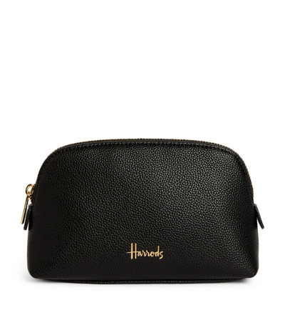 Harrods Oxford Cosmetic Bag In Black