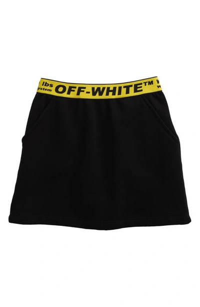 Off-white Kids Off Industrial Sweat Skirt In Black