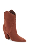 Dolce Vita Women's Nestly Western Dress Booties Women's Shoes In Brandy