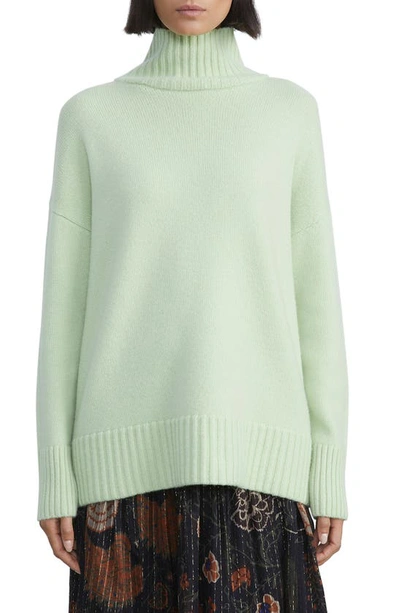 Lafayette 148 Kindcashmere Turtleneck Sweater In Mint