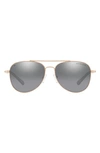 Michael Kors 56mm Aviator Sunglasses In Rose Gold