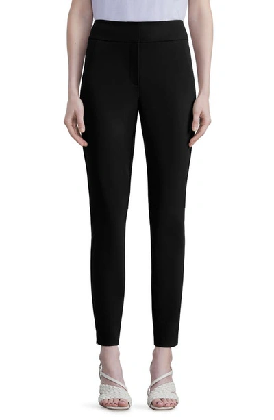 Lafayette 148 Stretch Twill Manhattan Skinny Ankle Trouser In Black