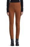 Lafayette 148 Greenwich Acclaimed Stretch Pants In Brown
