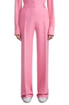 Lafayette 148 Sullivan Straight Leg Wool & Silk Pants In Primrose