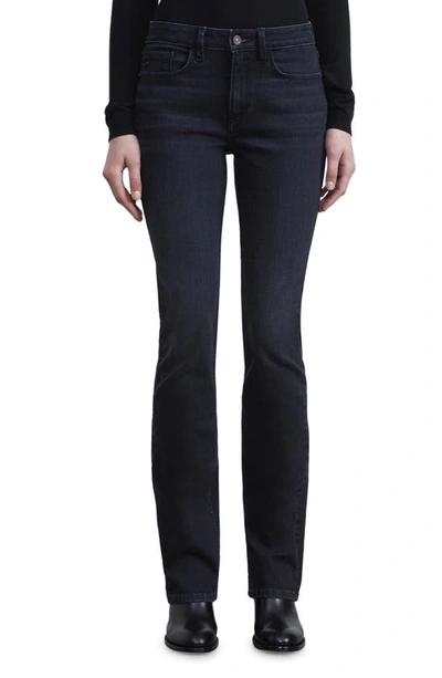 Lafayette 148 Mercer Kick Flare Jeans In Washed Onyx