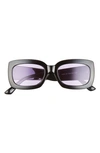 Bp. Rectangular Sunglasses In Black- Purple