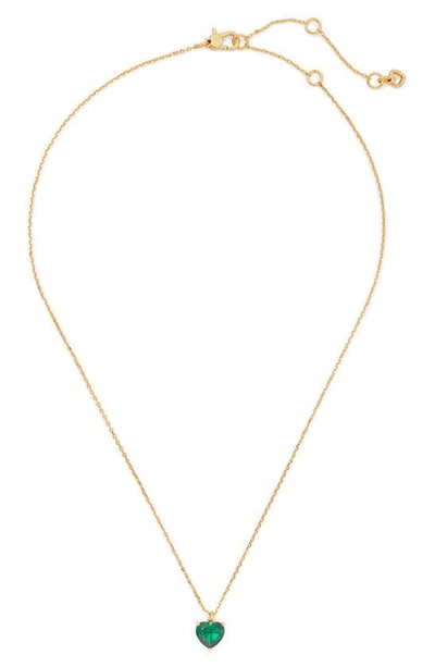 KATE SPADE KATE SPADE NEW YORK MY LOVE BIRTHSTONE HEART PENDANT NECKLACE