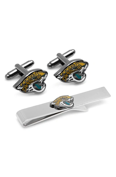 Cufflinks, Inc . Nfl Jacksonville Jaguars Cuff Links & Tie Bar In Black