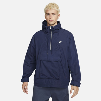 NIKE NAVY SPORTSWEAR CIRCA ANORAK JACKET 