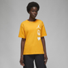 Jordan Women's  Flight T-shirt In Yellow/white