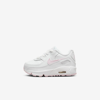 Nike Air Max 90 Ltr Baby/toddler Shoes In White,white,white,pink Foam