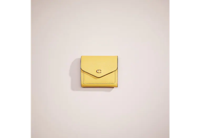 Coach Restored Wyn Small Wallet In Light Antique Nickel/keylime