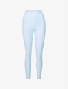 Girlfriend Collective High-rise Slim-fit Stretch-woven Leggings In Bluebell