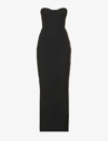 House Of Cb Lucia Strapless Bodice Stretch-woven Maxi Dress In Black