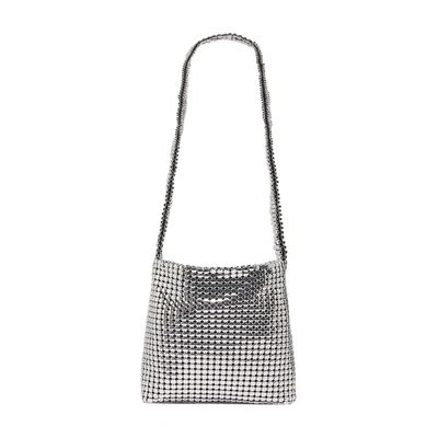 Rabanne Small Pixel Bag In Silver