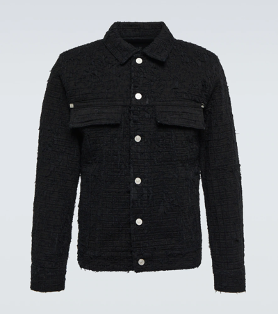 Givenchy Men's 4g Denim Jacket W/ Zipper Detail In Black | ModeSens