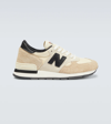 NEW BALANCE MADE IN USA 990V1绒面革运动鞋