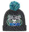 KENZO LOGO COTTON AND CASHMERE BEANIE