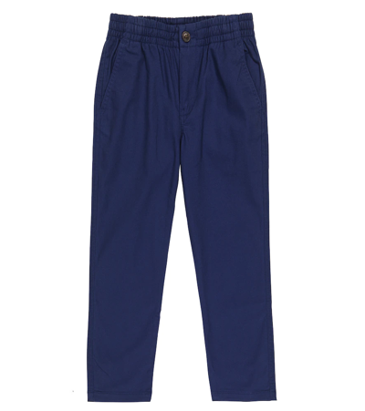 Polo Ralph Lauren Kids' Cotton Twill Pants In Newport Navy